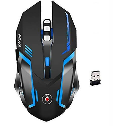 Offbeat RIPJAW 2.4Ghz Rechargeable Wireless Gaming Mouse